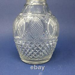 Antique Continental Cut Flint Glass Decanter