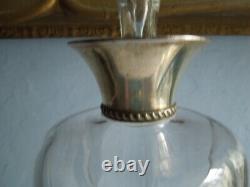Antique Crystal, Silver Mounted Decanter Hukin & Heath 1900