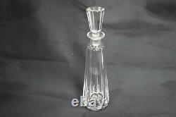 Antique Crystal Tapered Decanter Panel Cut Original Stopper c 18th 19th Century