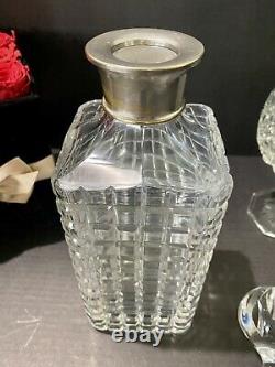 Antique Crystal Whiskey Bottle Cut Glass Decanter Edwardian