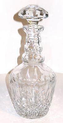 Antique Cut Crystal Glass Decanter Star Stopper Star Bottom Numbered