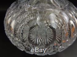 Antique Cut Glass Crystal Decanter