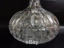 Antique Cut Glass Crystal Decanter