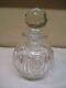 Antique Cut Glass Decanter With Original Cut Glass Stopper 7 Tall