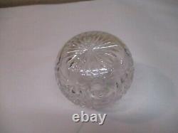 Antique Cut Glass Decanter With Original Cut Glass Stopper 7 Tall