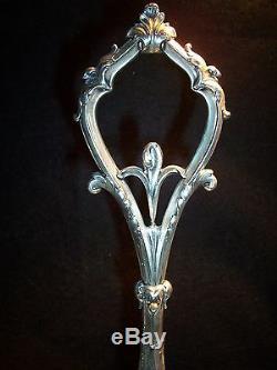 Antique Cut Glass Tantalus Decanter Set Silver Plate FINEST QUALITY