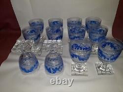 Antique Cut To Clear Glass Goblets Wine Glasses Bohemian