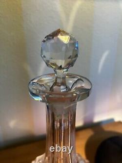 Antique Edwardian Cut Crystal Decanter From London Portobello Road / Stunning