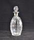 Antique Edwardian Solid Sterling Silver Mounted Cut Glass Spirit Decanter