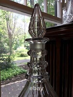 Antique English or American Blown and Cut Glass Decanter c. 1800