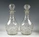 Antique Flint Cut Glass Decanters 19th Century Pittsburgh