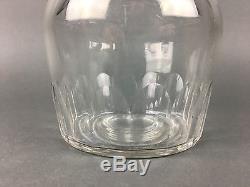 Antique French Cut Style Crystal Glass Decanter