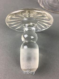 Antique French Cut Style Crystal Glass Decanter