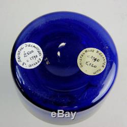 Antique Georgian Bristol Blue Glass'rum' Decanter C. 1820