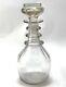 Antique Georgian Colorless Cut Glass Decanter Three Rings