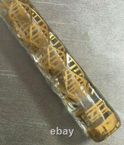 Antique Georgian Gilded Cut Glass Tear Catcher Perfume Oil Flask Phial Bottle
