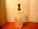 Antique Hawkes Cut Glass Decanter With Sterling Top Signed