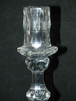 Antique Large Georgian Cut Glass Faceted Candle stick Circa 1770s