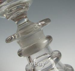 Antique Pittsburgh Cut Flint Glass Decanter 19th Century
