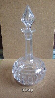 Antique Signed Hawkes Art Deco Brilliant Abp Cut Crystal Liquor Decanter Stopper