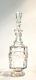 Antique Victorian Cut Crystal Footed Decanter Elegant Barware