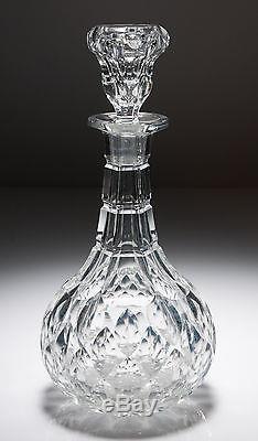 Antique Victorian/Edwardian Heavy Cut Glass Wine/Sherry Decanter