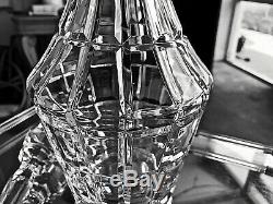 Antique Waterford 16.5 Block Diamond Decanter Handcrafted Cut Glass