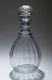 Antique William Iv Period Panel Cut Glass Decanter With Mushroom Stopper