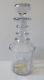 Antique Early 1800s English Georgian Glass Decanter Hand Blown & Cut Ringed Neck