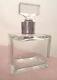 Antique Sterling Silver Cut Crystal Glass Heavy Square Spirit Liquor Decanter