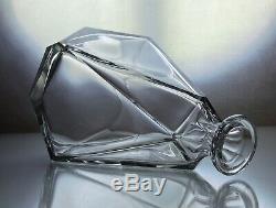 Art Deco Bohemian Clear Cut Glass Decanter Set