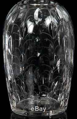 Art Deco Hallmarked Silver Mounted Pair Cut Glass Decanters Clyne Farquharson