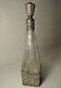 Art Nouveau Hanau 800 Solid Silver Mounted Cut Glass Engraved Liquor Decanter