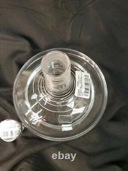 Atlantis Crystal Connoisseur Liquor Decanter Clear, Cut Lines withStopper 9.5 NEW