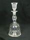 Attributed To J Hoare 1880's Abp Cut Glass Faceted Bell Shaped Decanter