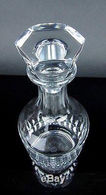BACCARAT 10 Cut Crystal Glass CANTERBURY Liquor Decanter Stopper Signed France