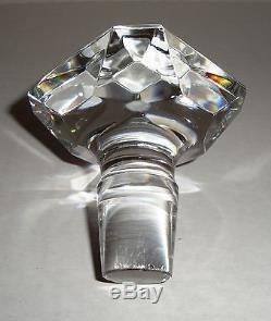 BACCARAT Art Deco Cut Crystal Decanter with Original Stopper