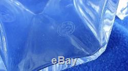 BEAUTIFUL BACCARAT BAC54 SOLID CUT CRYSTAL DECANTER & STOPPER FRENCH 9-3/8