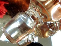 BEAUTIFUL Crystal HAND CUT Glass Ship's Decanter Violetta Tag, Poland