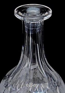 BEAUTIFUL MATCHING PAIR 19thC VICTORIAN CUT GLASS WHISKEY SCOTCH VODKA DECANTERS