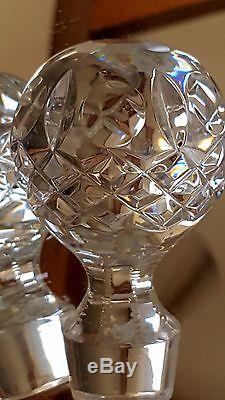 BEAUTIFUL QUALITY Crystal CUT GLASS Decanter & 2 Brandy Glass Set ROGASKA