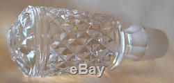 BEAUTIFUL RUSSIAN CUT GLASS CRYSTAL DECANTER / BOTTLE With 875 RUSSIAN SILVER NECK