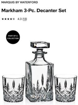 BNIB Marquis by Waterford Crystal Markham Collection Decanter DOF Made in Italy