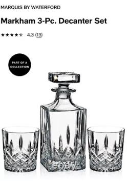 BNIB Marquis by Waterford Crystal Markham Collection Decanter DOF Made in Italy