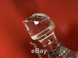 Baccarat 1703346 Crystal Massena Decanter 11 1/4 H Clear Cut Glass Defects