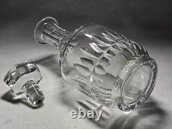 Baccarat Art Glass 9 3/4 CANTERBURY Decanter With Vertical Cuts