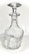 Baccarat Bretagne Cut Crystal Decanter Heavy Jeweled Style Stopper Vintage