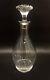 Baccarat Crystal Massena Decanter With Stopper 11 1/4 H Clear Cut Glass