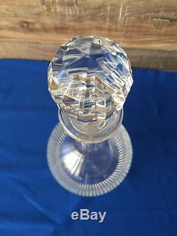 Baccarat Cut Crystal Decanter In a Nancy Pattern Etched Mark at the Bottom