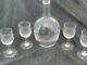 Baccarat Cut Crystal Nancy Pattern Cordial Decanter With Glasses